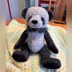 GUND Filip Grey & Black Plush Panda Teddy